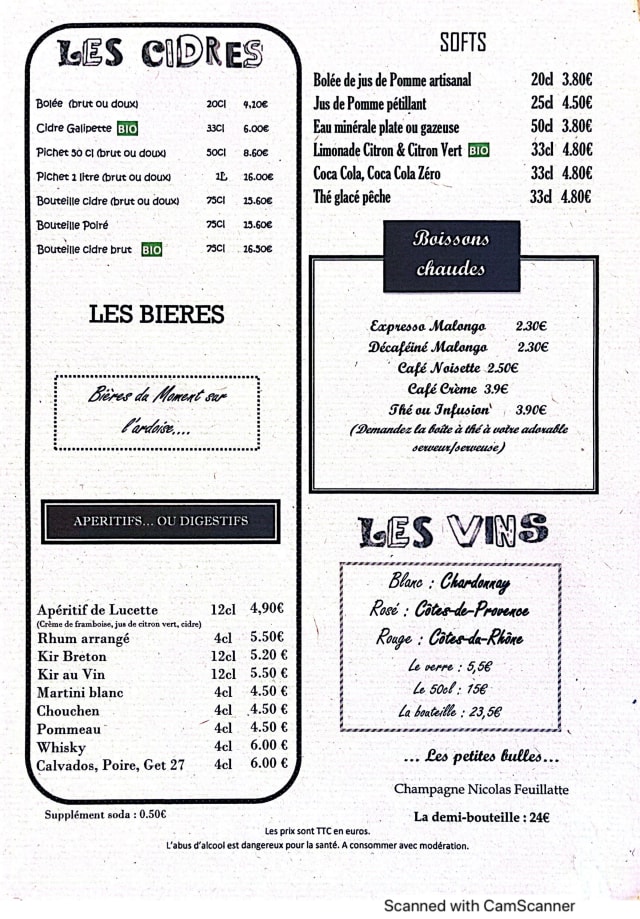 PDF Menu page 2