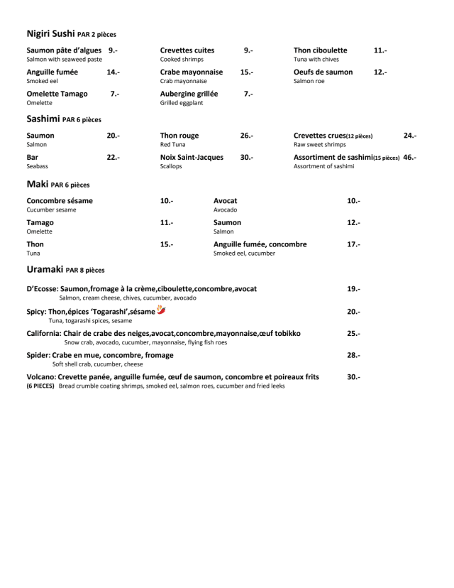 PDF Menu page 2