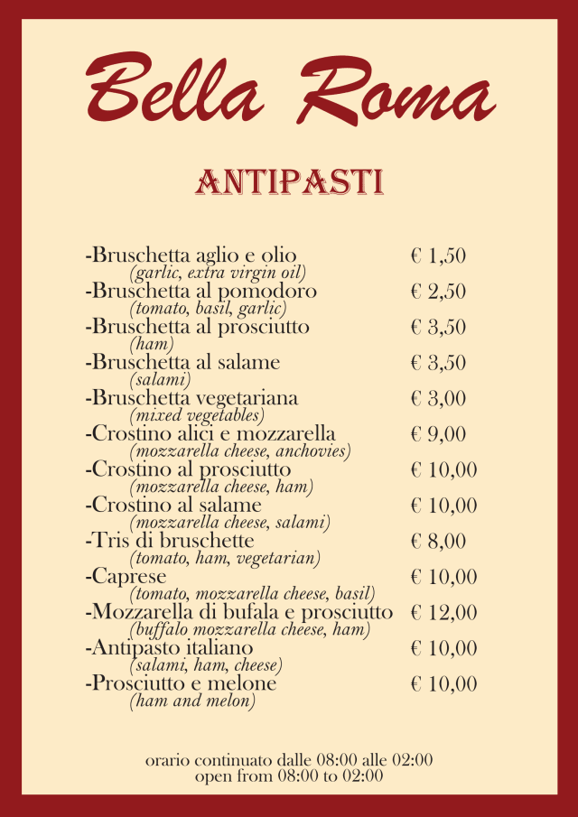 PDF Menu page 2