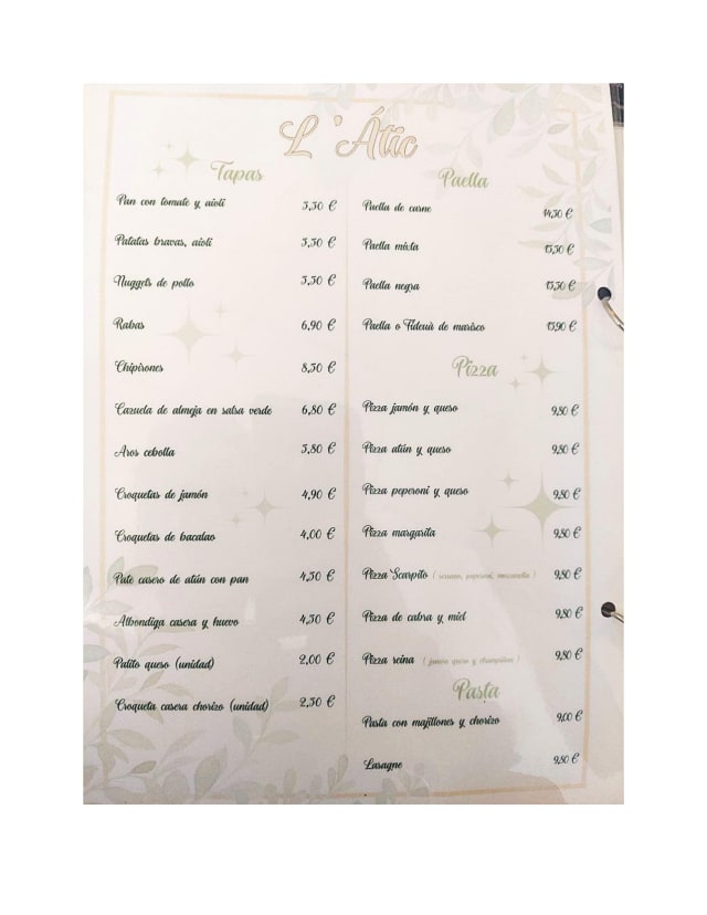 PDF Menu page 2