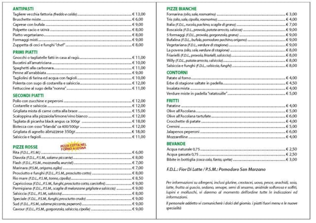 PDF Menu page 2