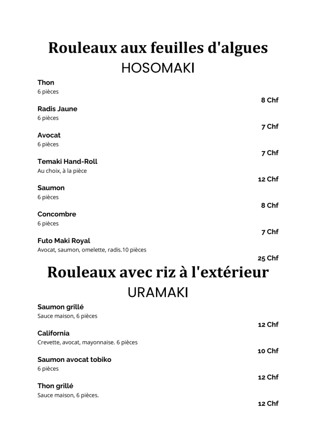 PDF Menu page 2