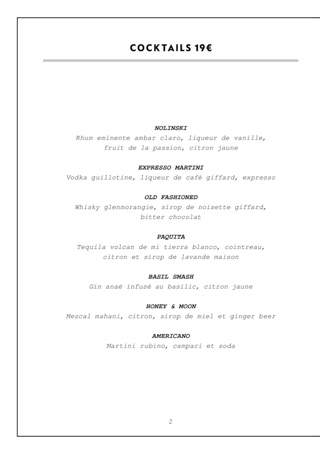 PDF Menu page 2
