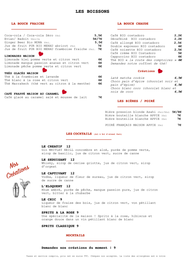 PDF Menu page 2