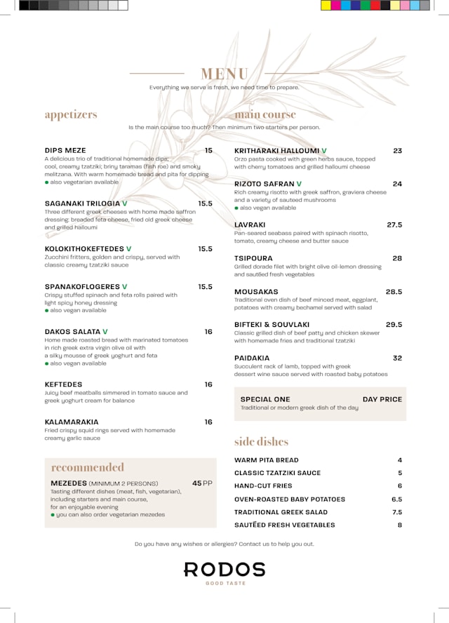 PDF Menu page 2