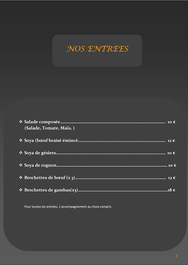 PDF Menu page 2