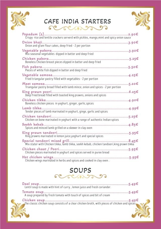 PDF Menu page 2