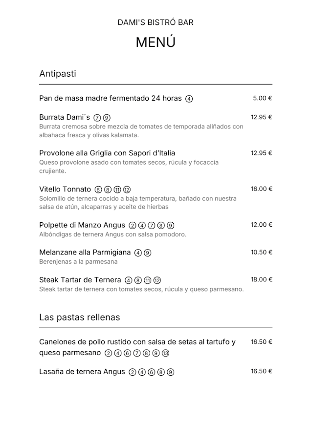 PDF Menu page 2