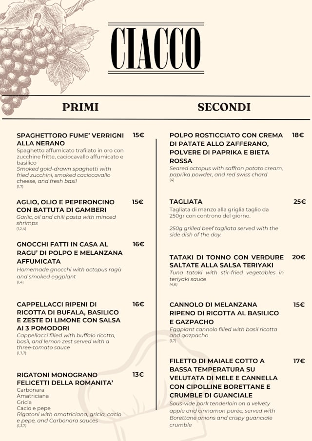 PDF Menu page 2