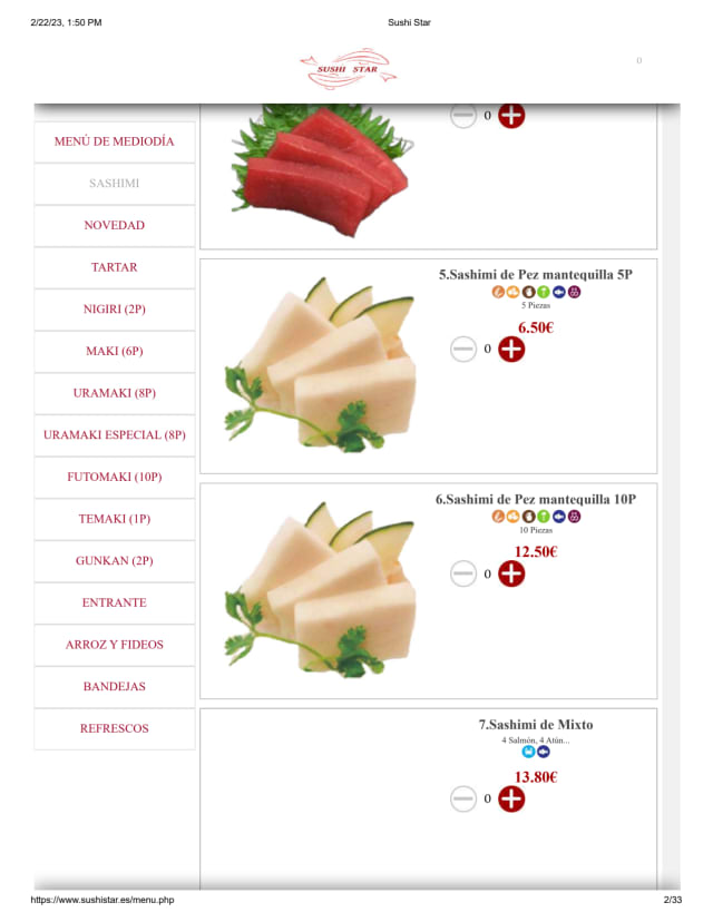 PDF Menu page 2