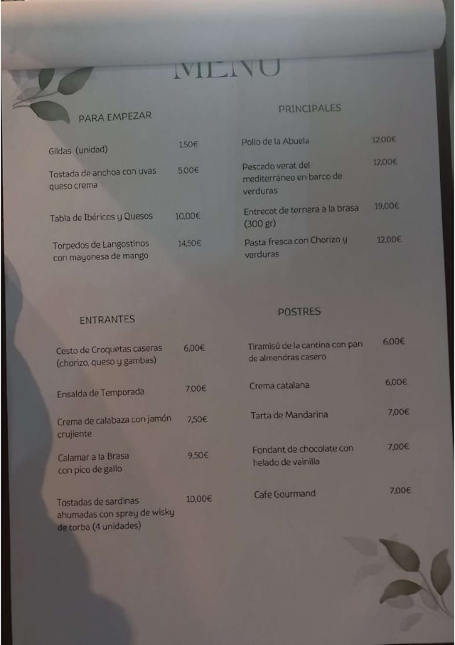 PDF Menu page 2
