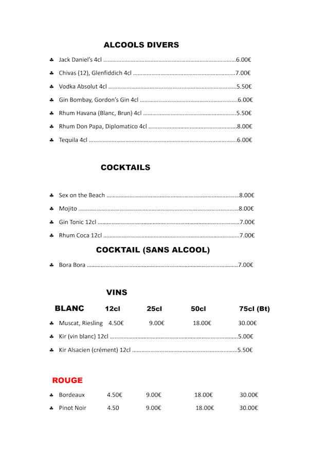 PDF Menu page 2