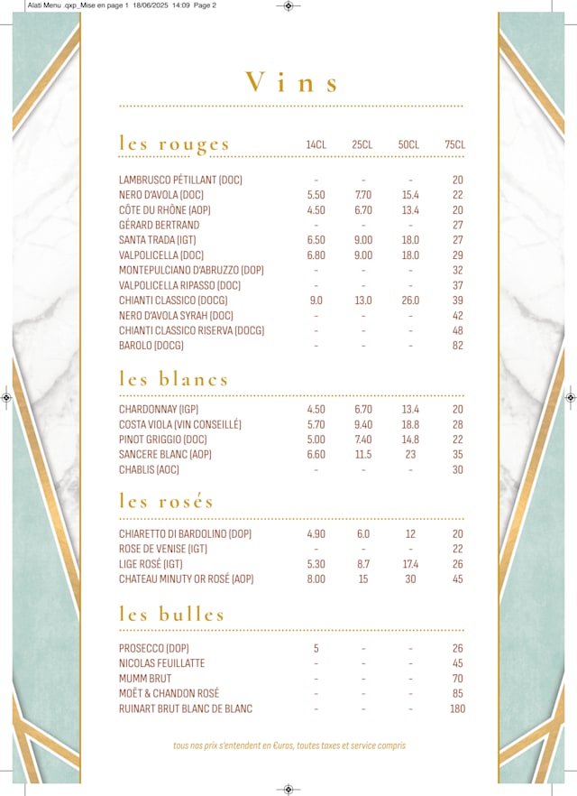 PDF Menu page 2