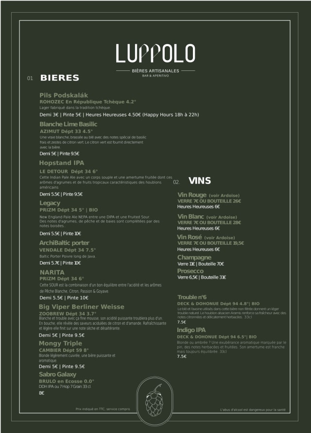 PDF Menu page 2