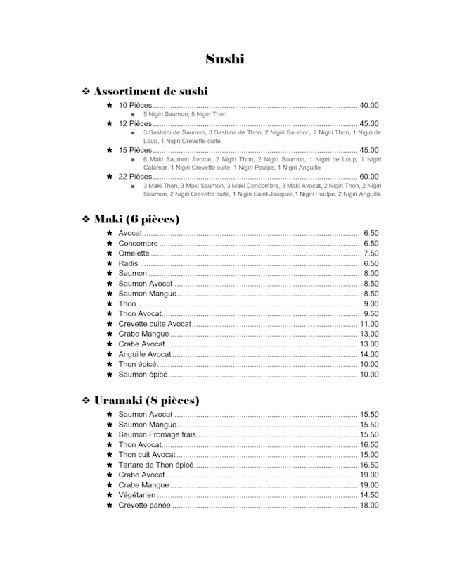 PDF Menu page 2