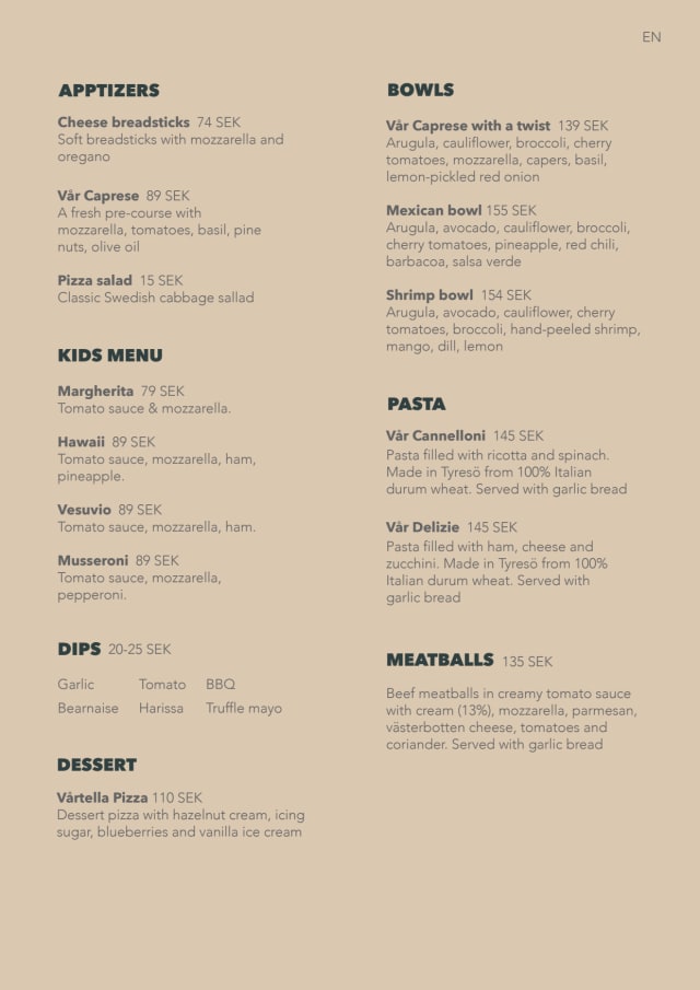 PDF Menu page 2