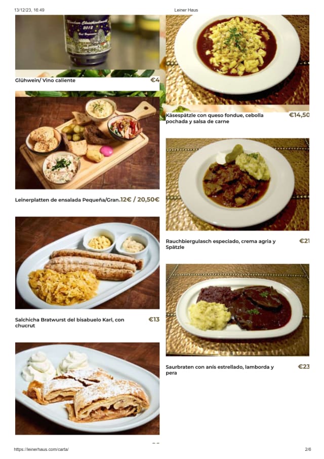 PDF Menu page 2