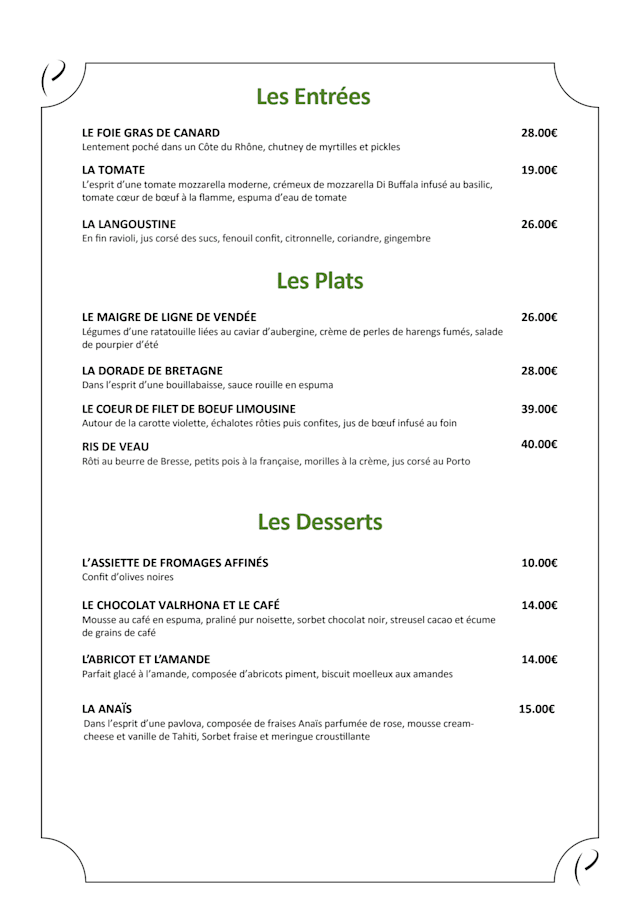 PDF Menu page 2
