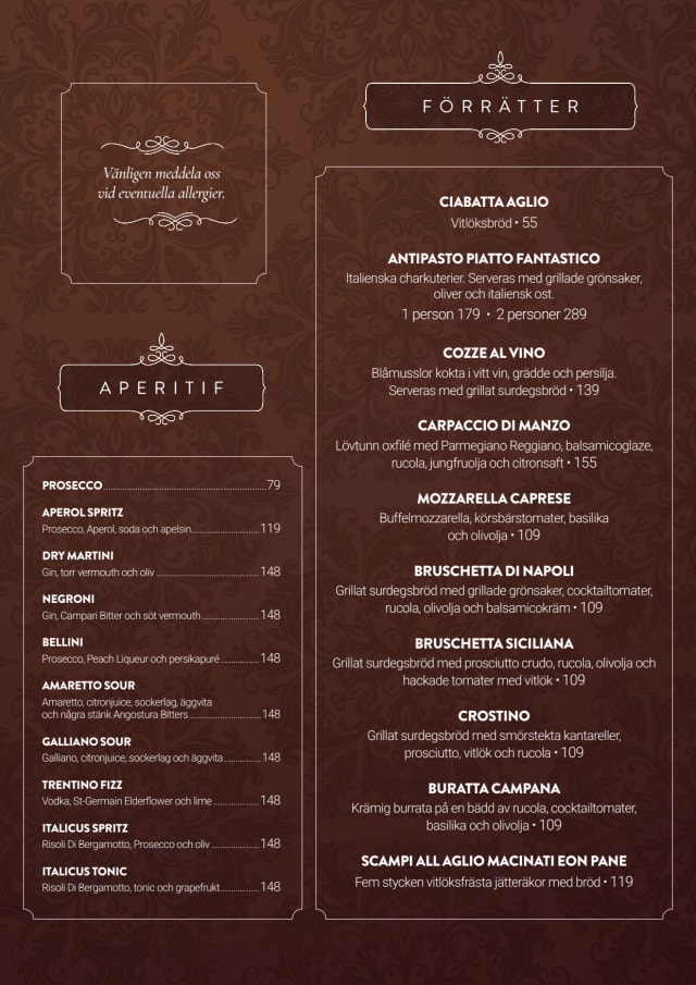 PDF Menu page 2