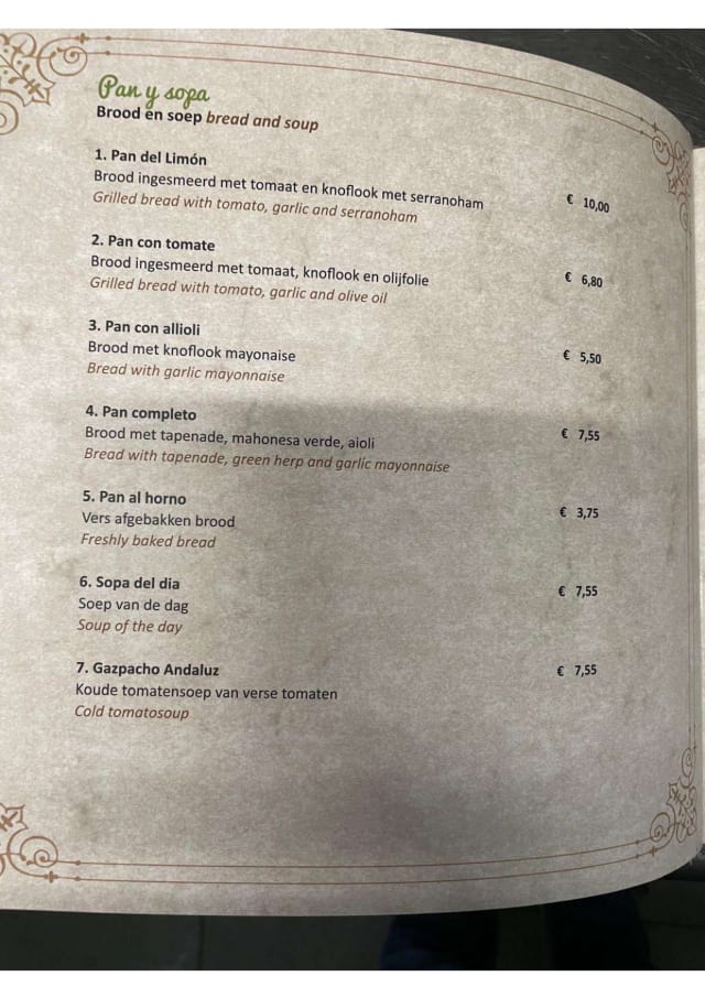 PDF Menu page 2