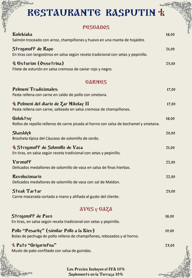 PDF Menu page 2