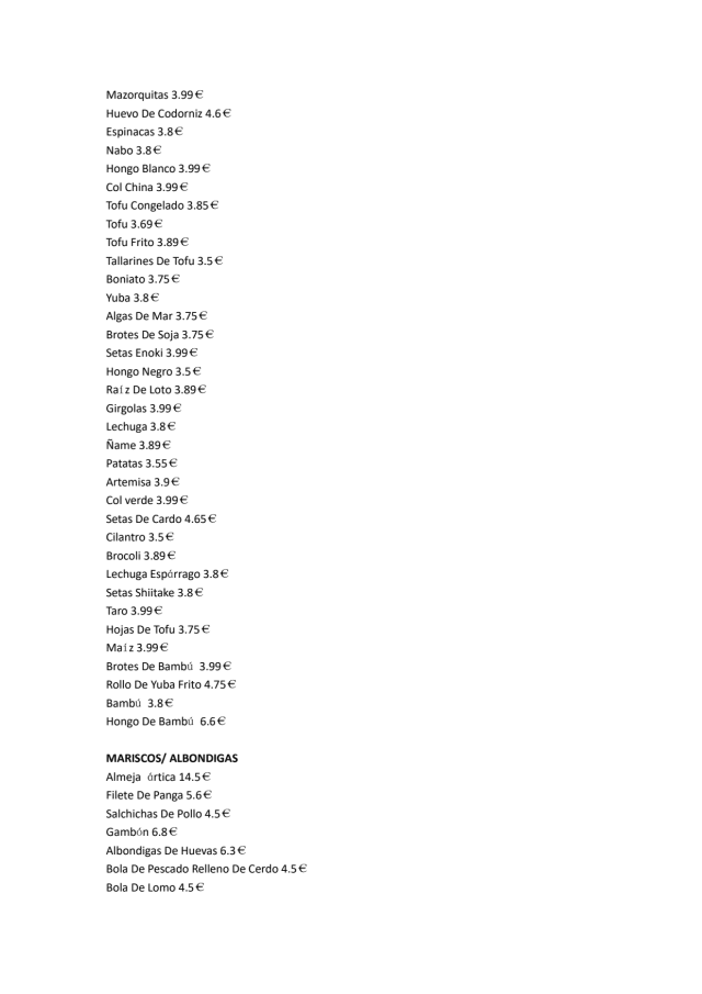 PDF Menu page 2