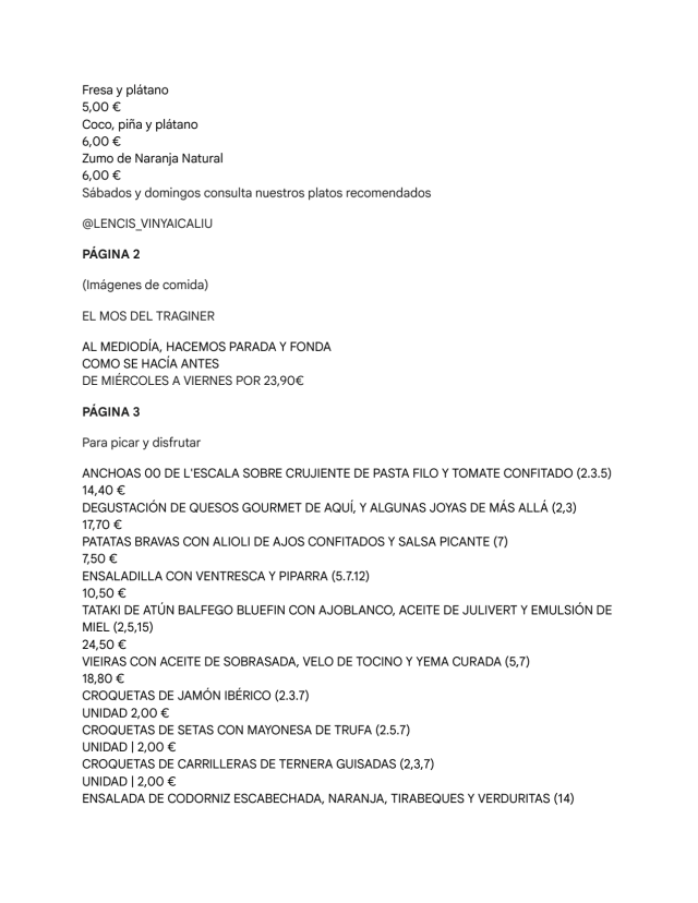 PDF Menu page 2