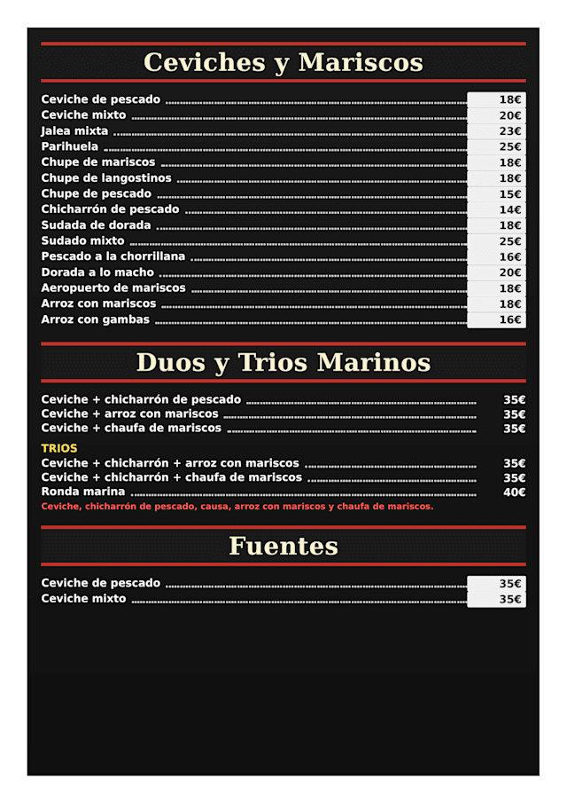 PDF Menu page 2