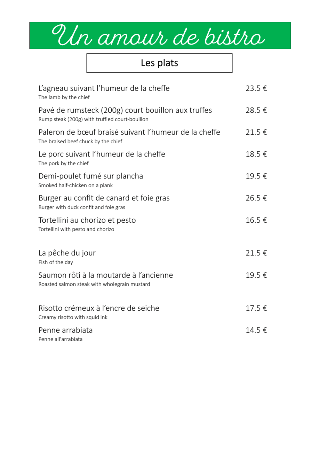 PDF Menu page 2
