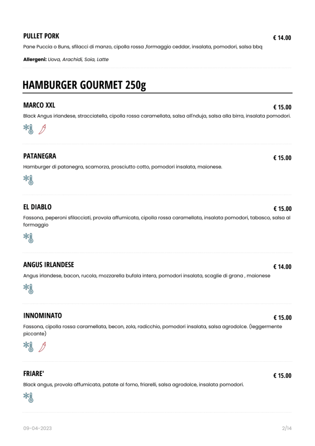 PDF Menu page 2
