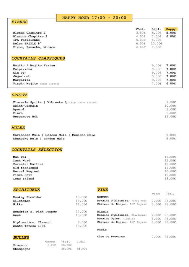 PDF Menu page 2