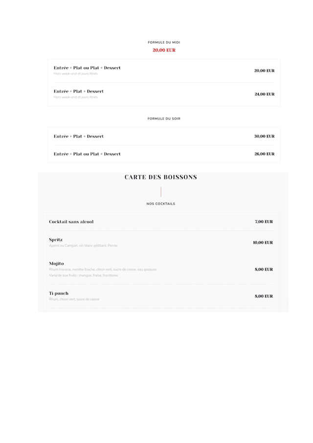 PDF Menu page 2