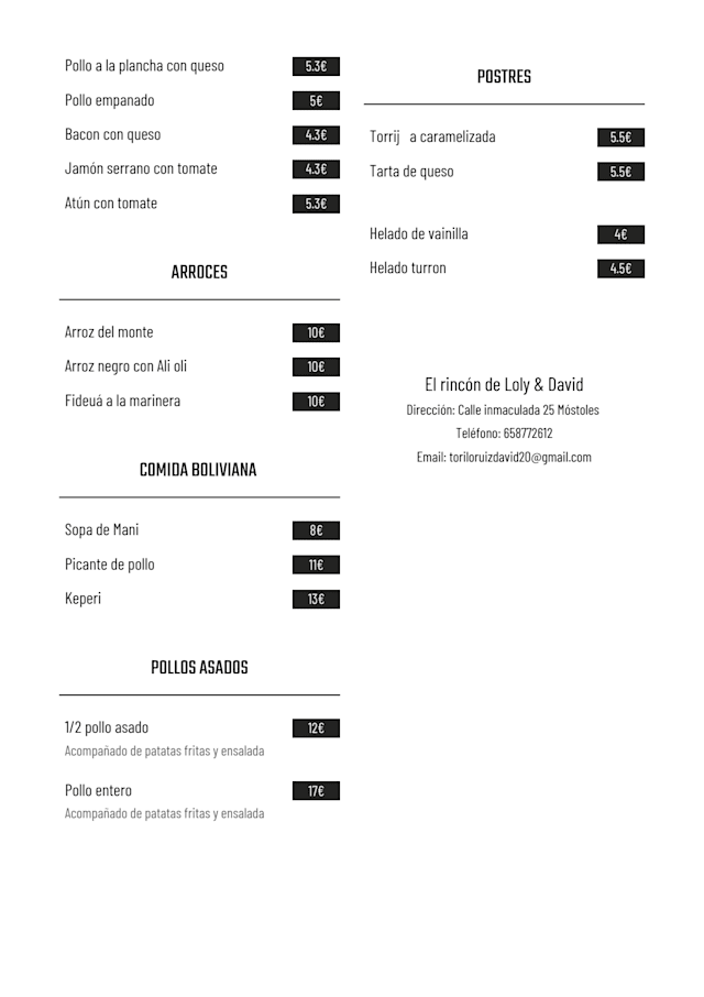 PDF Menu page 2
