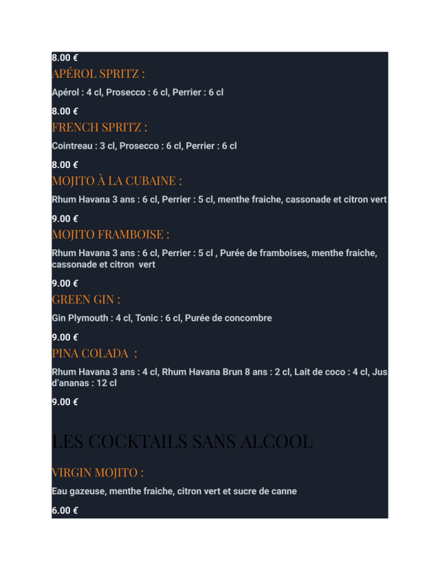 PDF Menu page 2