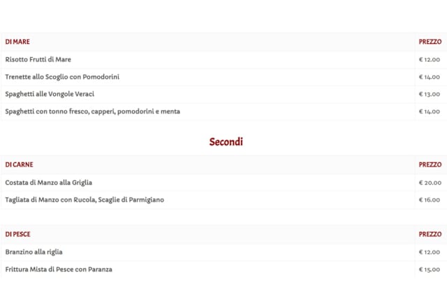 PDF Menu page 2