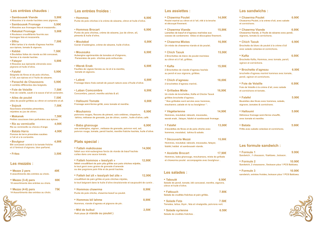 PDF Menu page 2