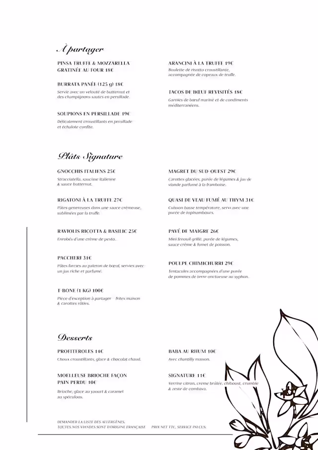 PDF Menu page 2