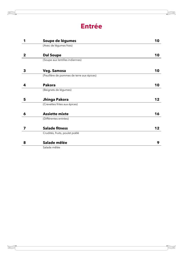 PDF Menu page 2