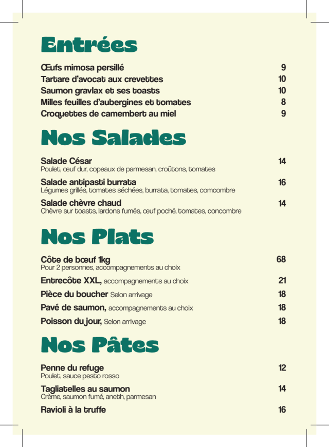 PDF Menu page 2
