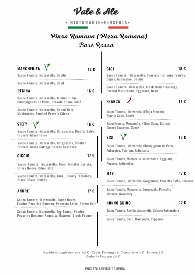 PDF Menu page 2