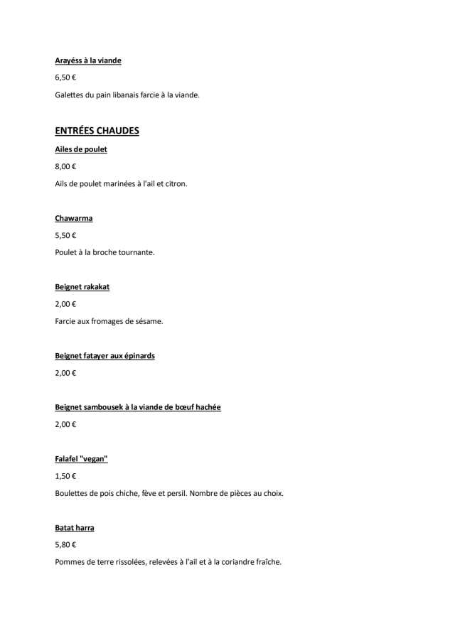 PDF Menu page 2
