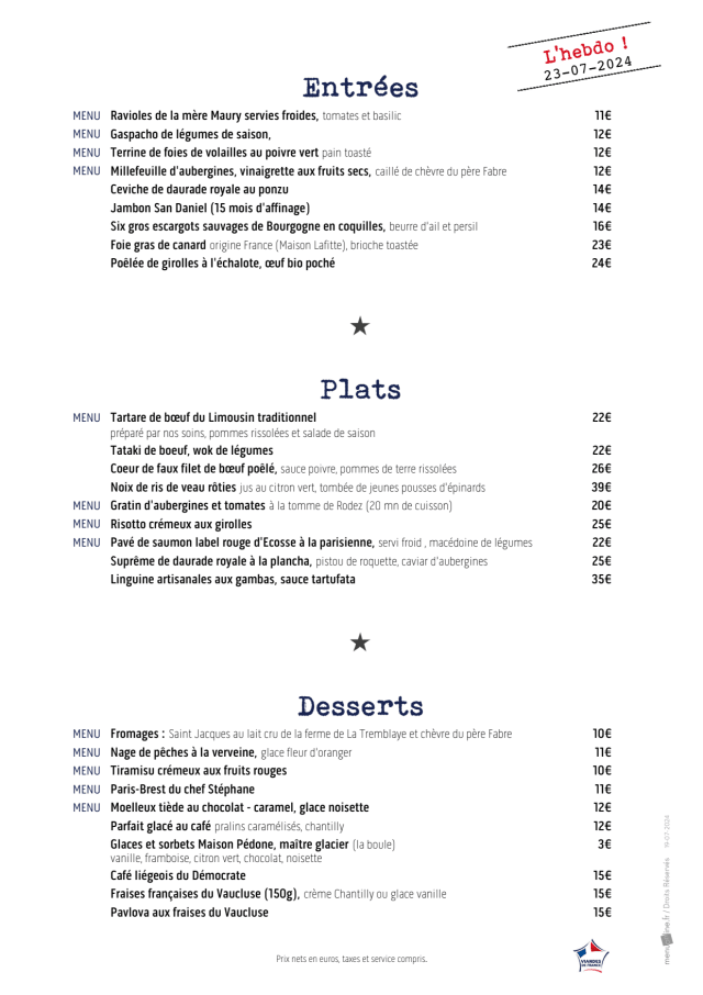 PDF Menu page 2