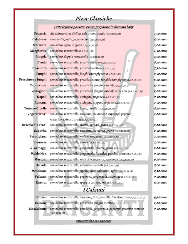 PDF Menu page 2