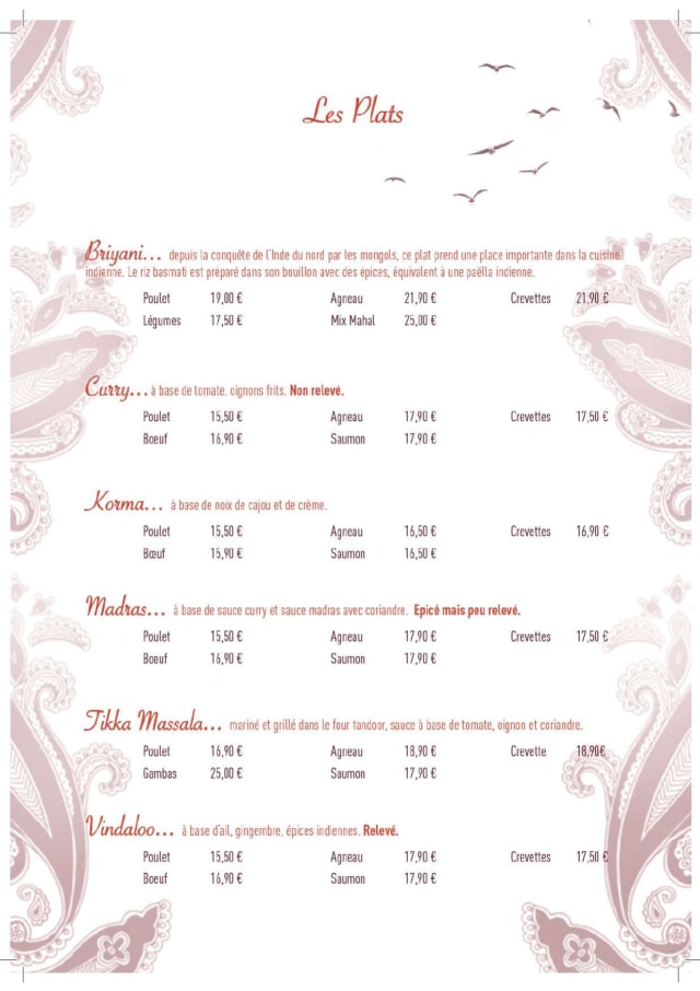 PDF Menu page 2