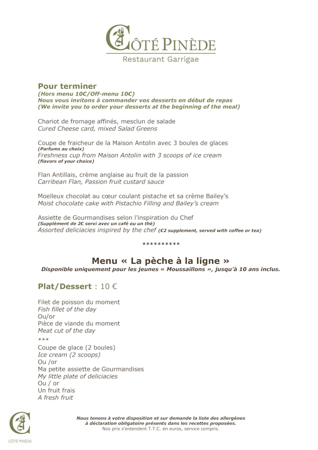 PDF Menu page 2