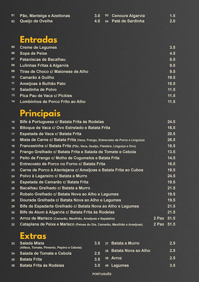 PDF Menu page 2