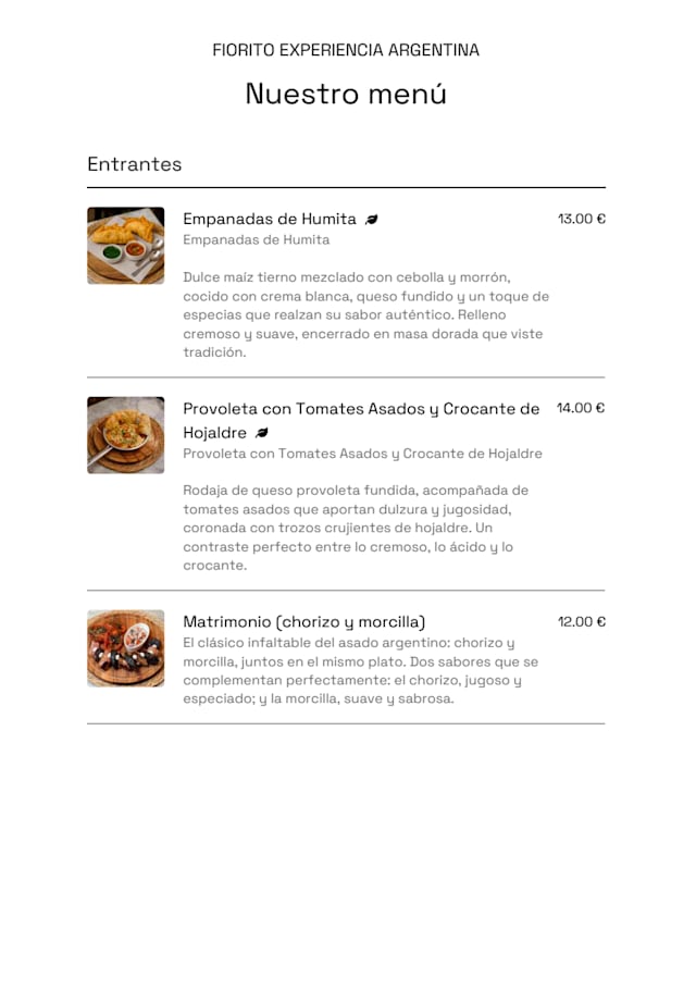 PDF Menu page 2
