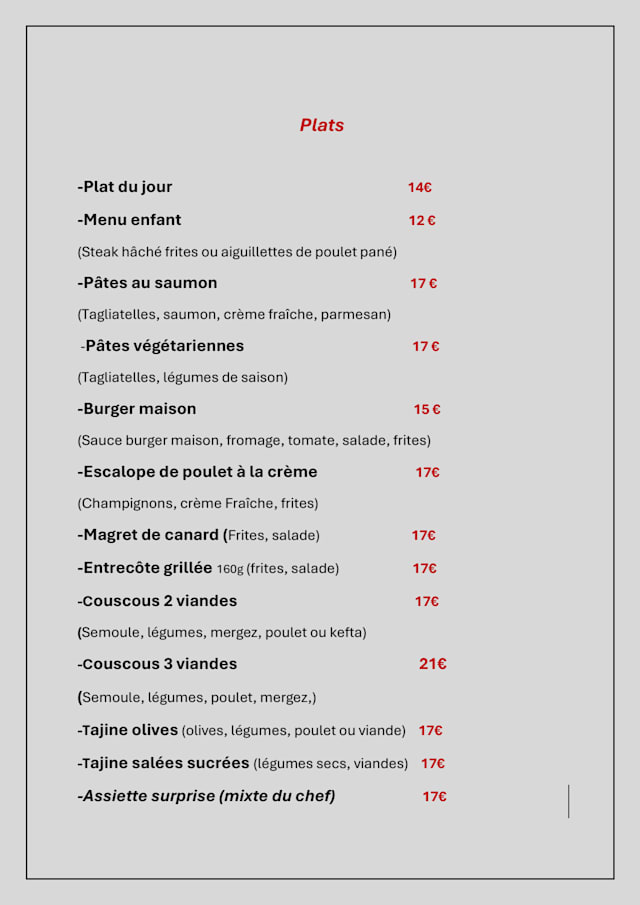 PDF Menu page 2
