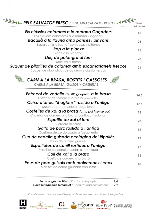 PDF Menu page 2