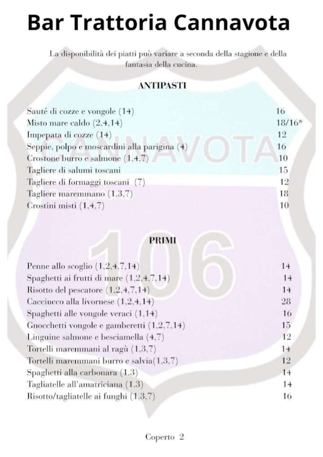 PDF Menu page 2